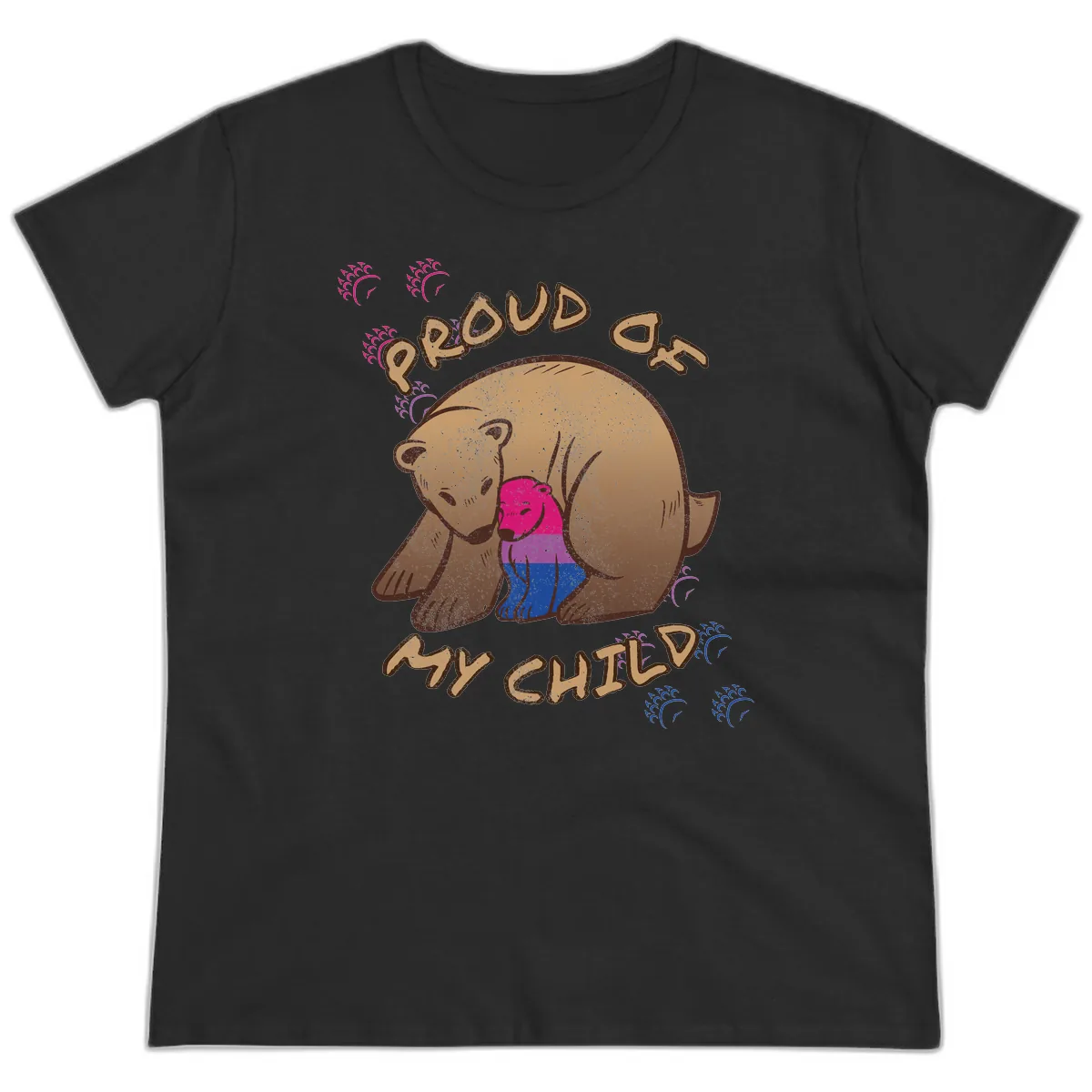 Proud As My Chub Ladies Tee in Black