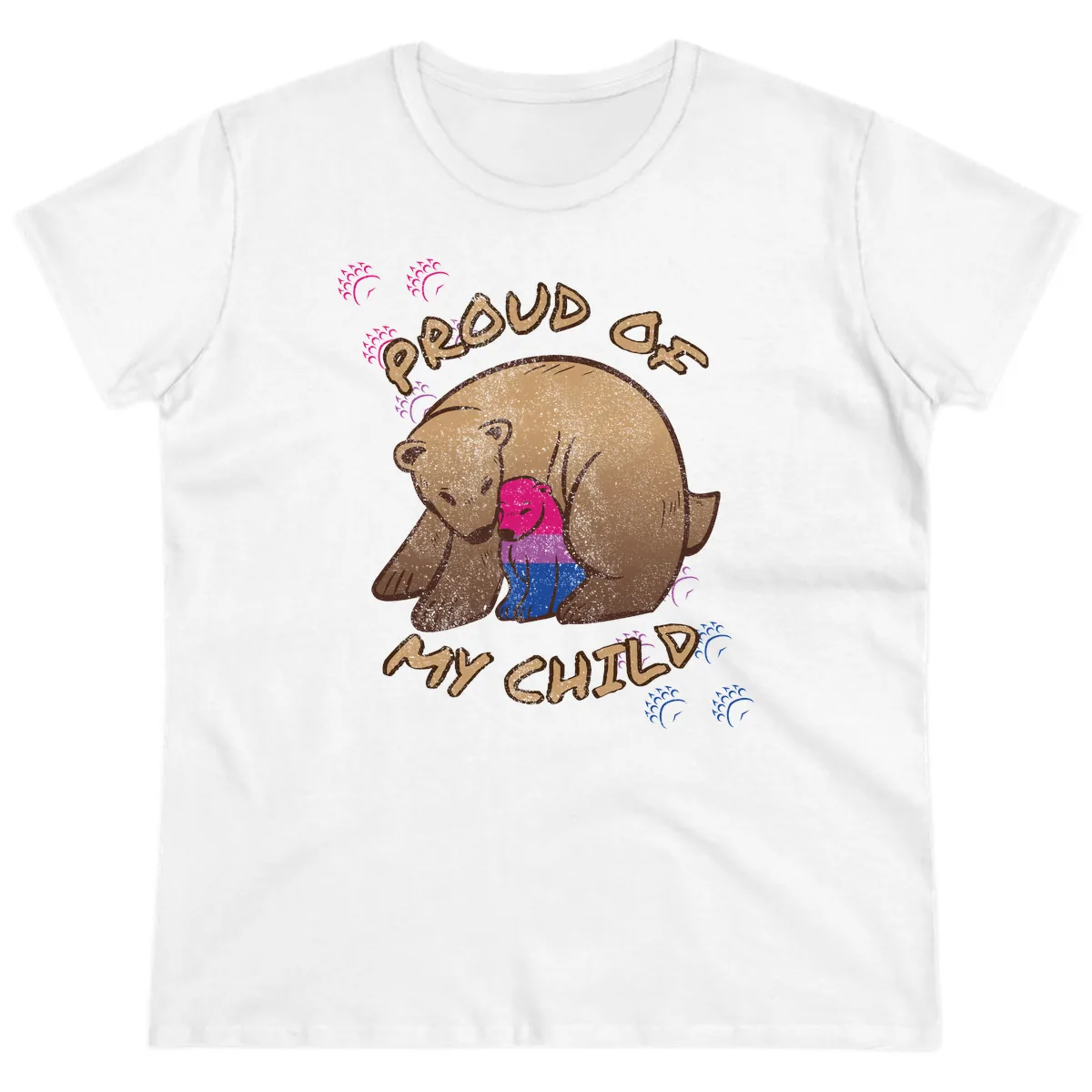 Proud As My Chub Ladies Tee in White