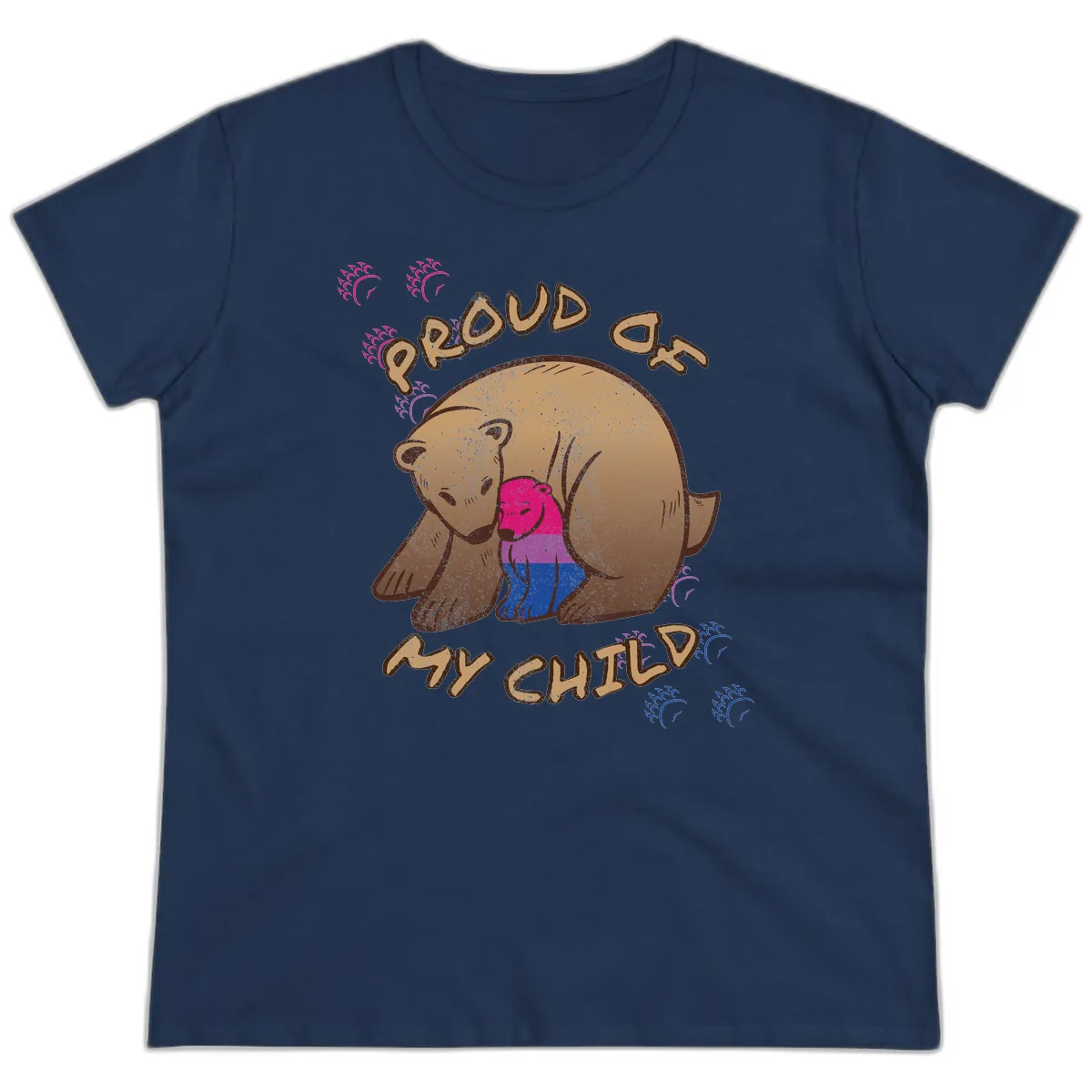 Proud As My Chub Ladies Tee in Navy