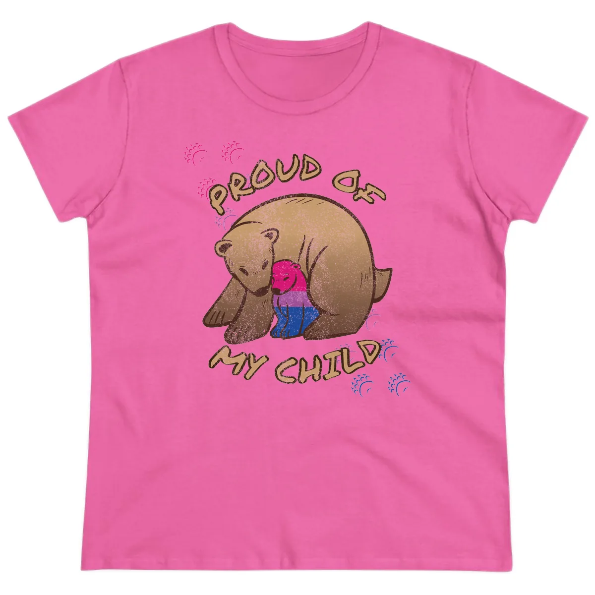 Proud As My Chub Ladies Tee in Azalea