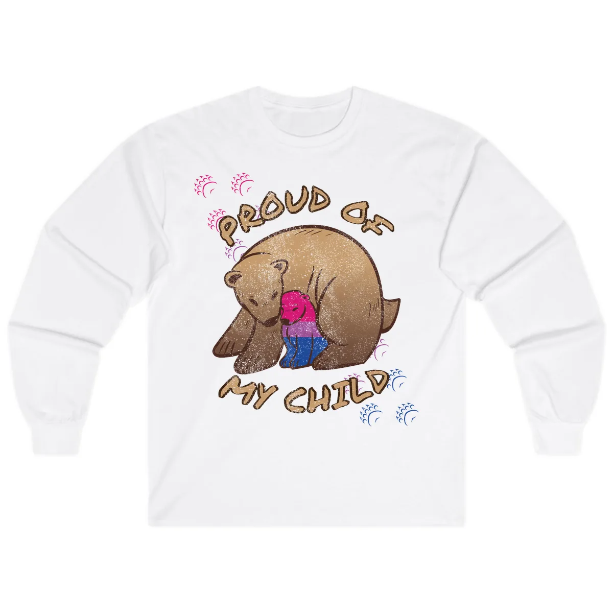 Proud As My Chub Long Sleeve in White