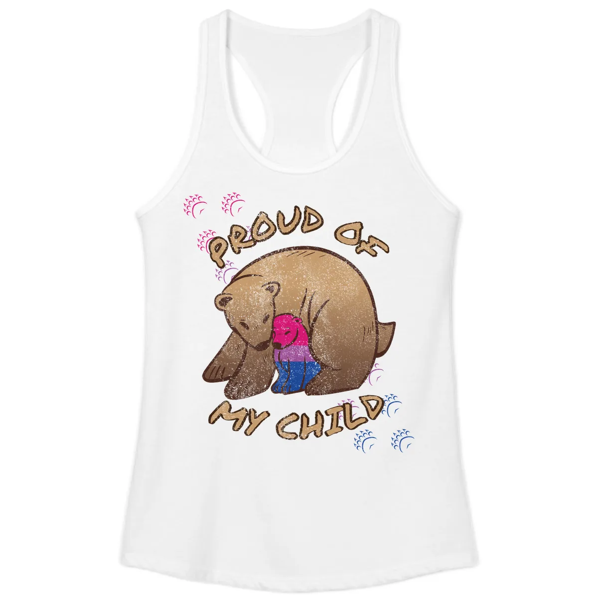 Proud As My Chub Ladies Tank in White