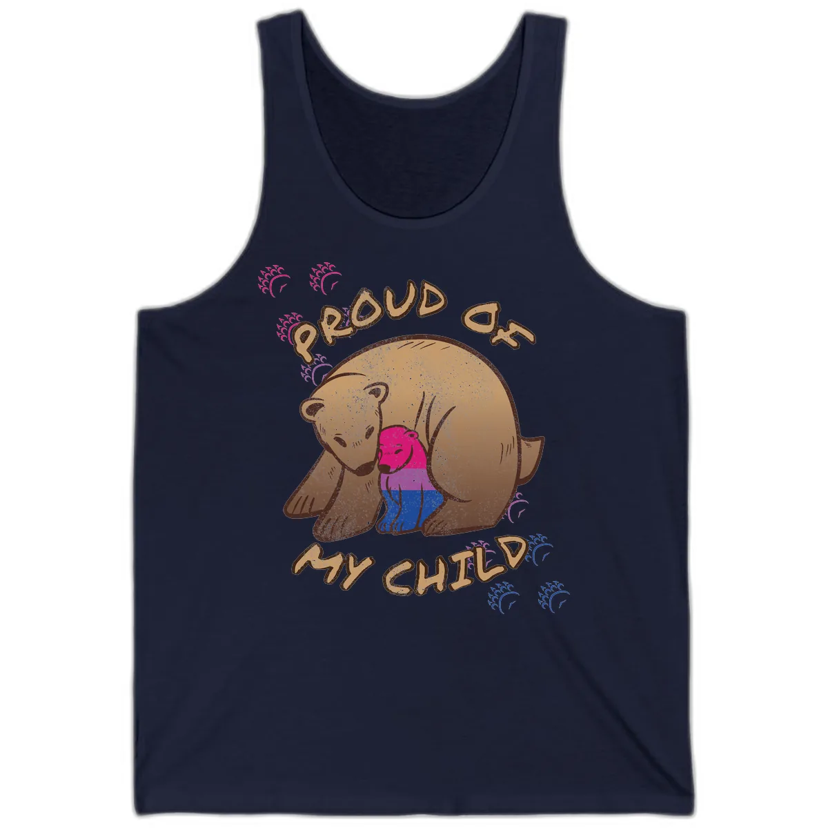 Proud As My Chub Tank in Navy