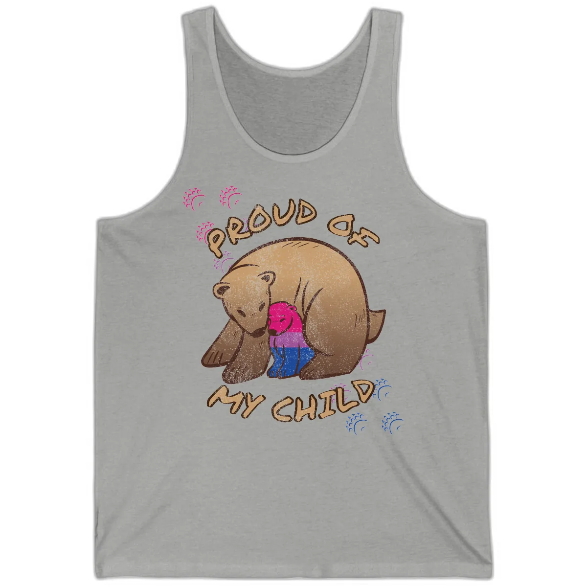 Proud As My Chub Tank in Athletic Heather