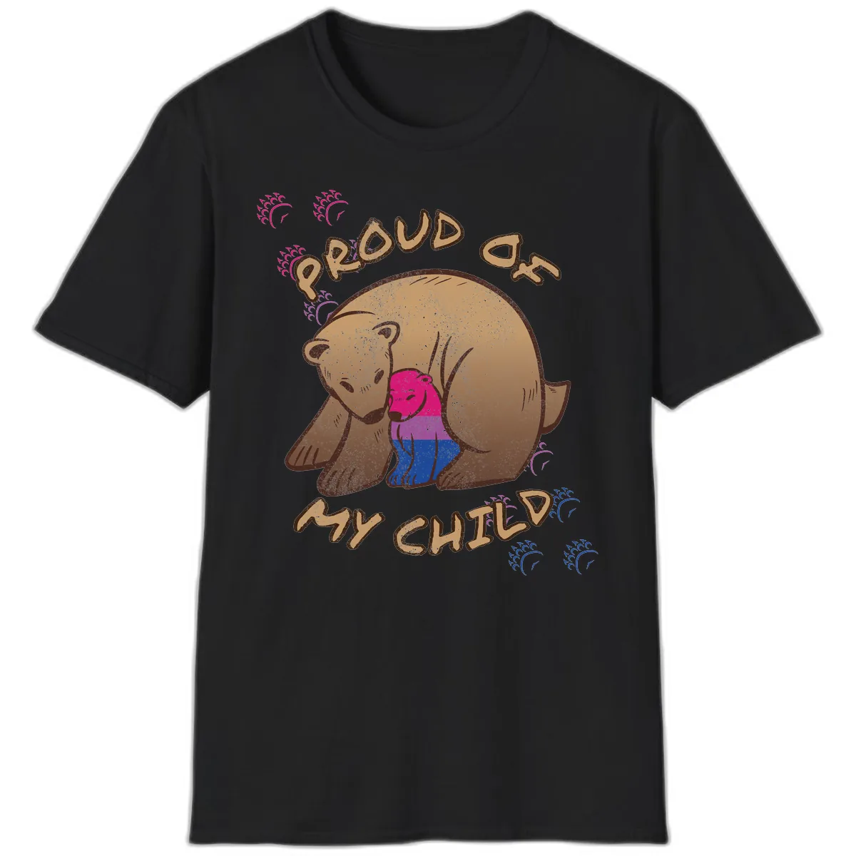 Proud As My Chub T-Shirt in Black