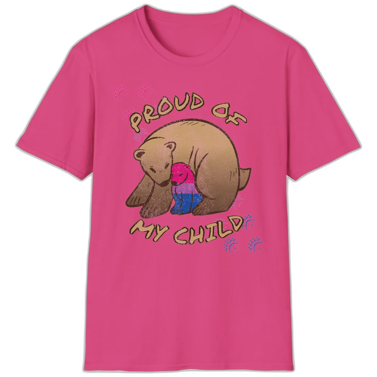 Proud As My Chub T-Shirt in Heliconia