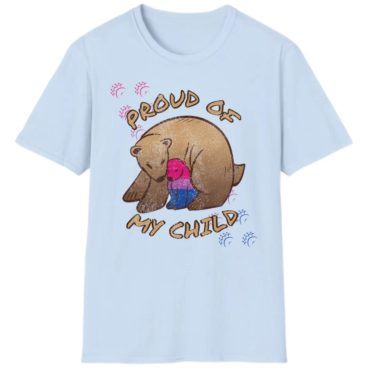 Proud As My Chub T-Shirt in Light Blue