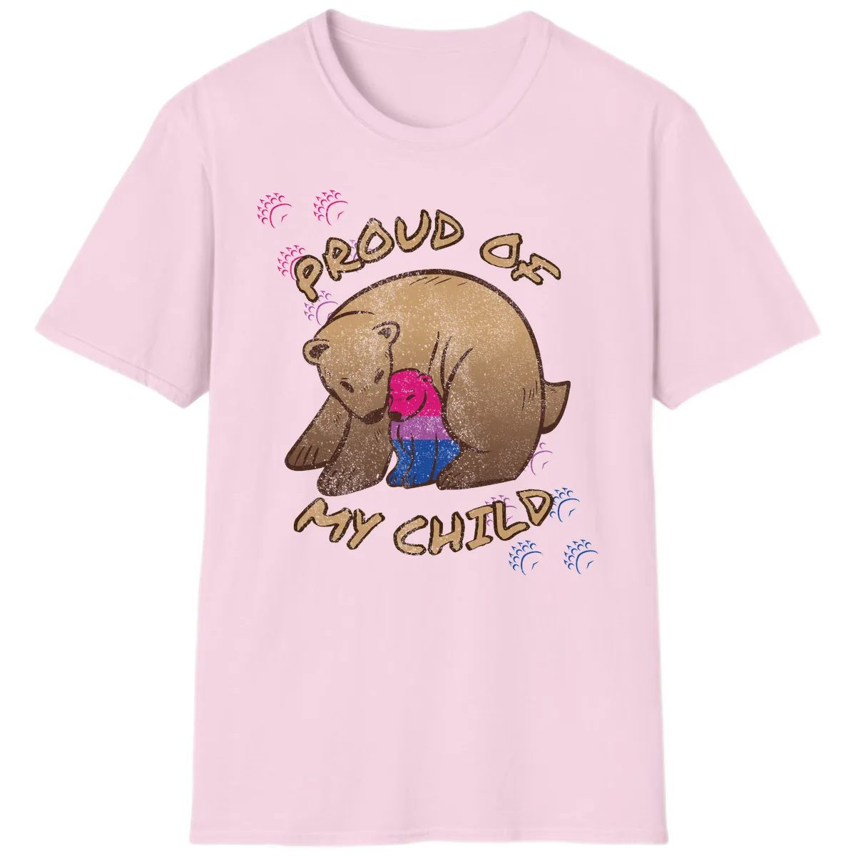 Proud As My Chub T-Shirt in Light Pink