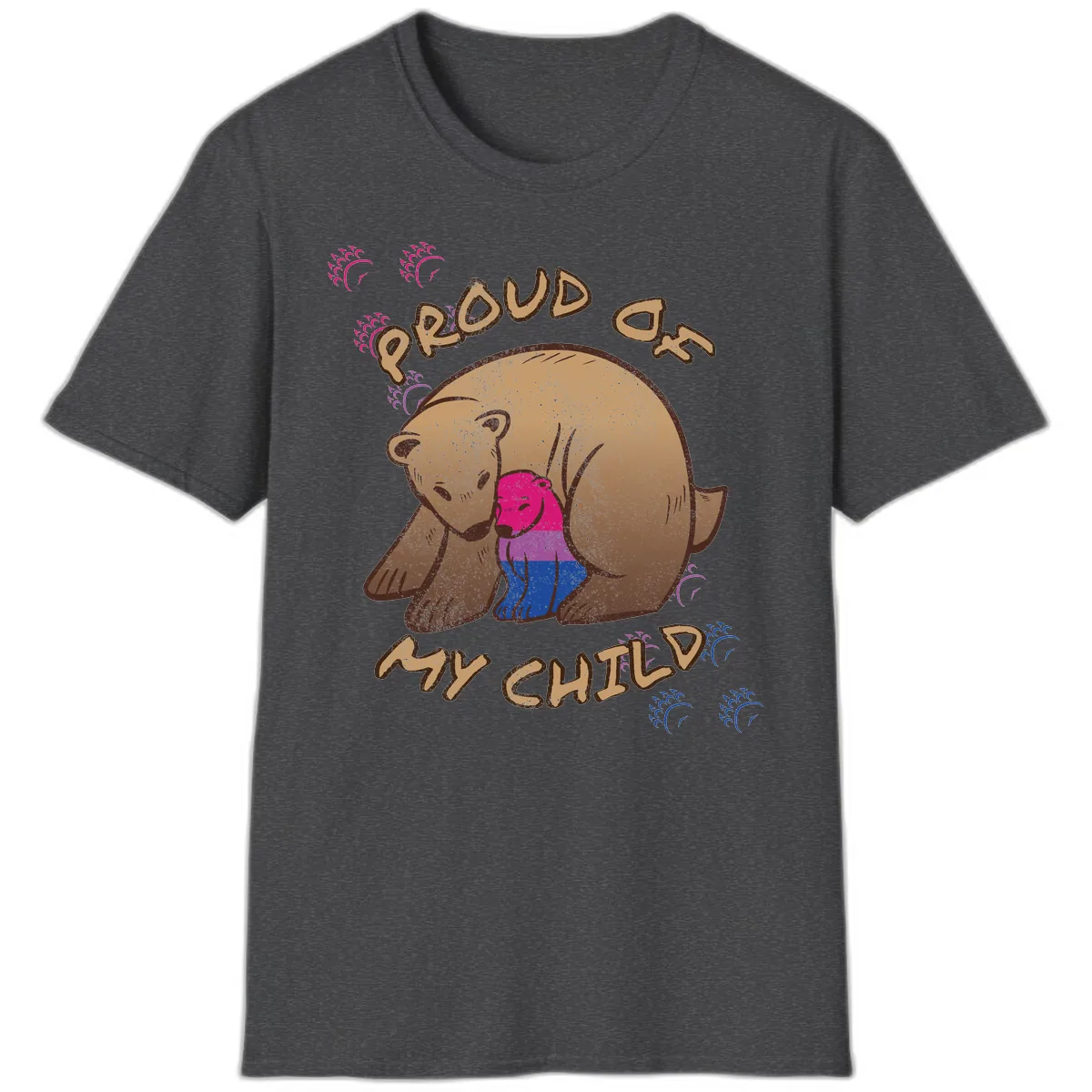 Proud As My Chub T-Shirt in Dark Heather