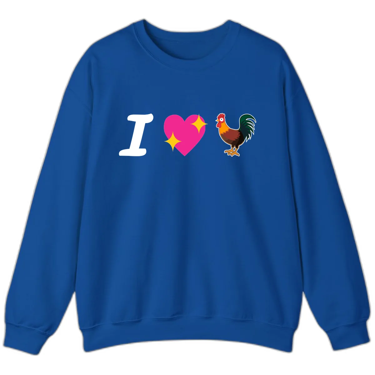 I Love Rooster Sweatshirt in Royal