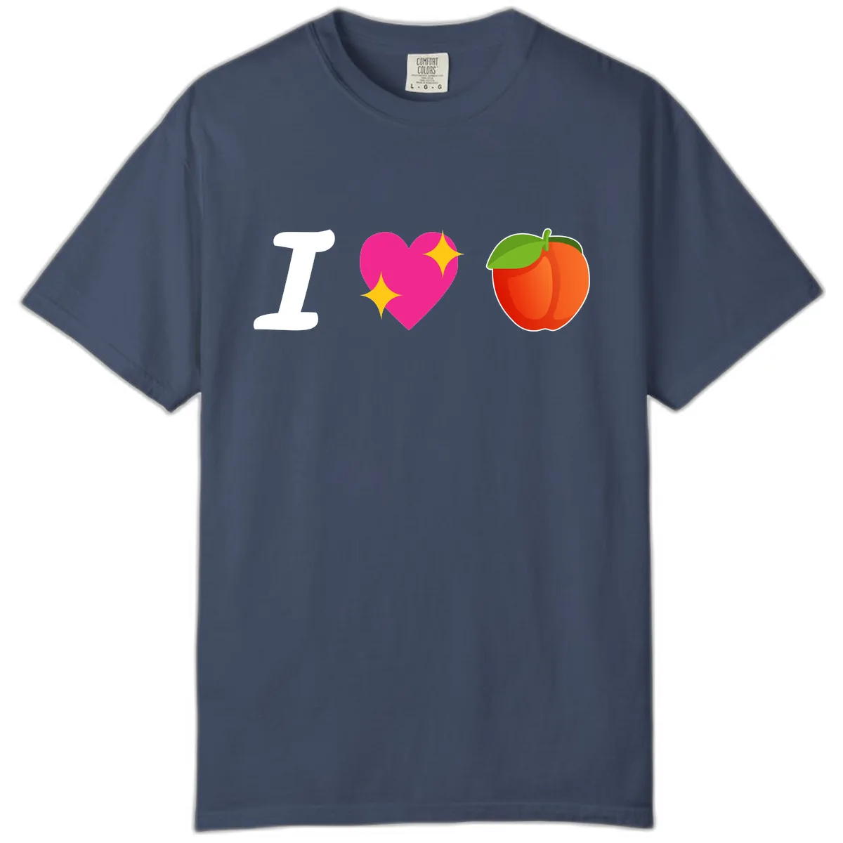 I Love Apples Comfort Color in Midnight