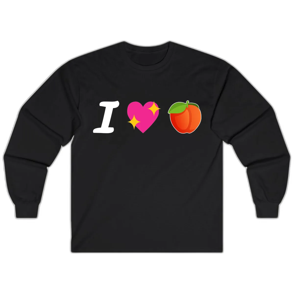 I Love Apples Long Sleeve in Black