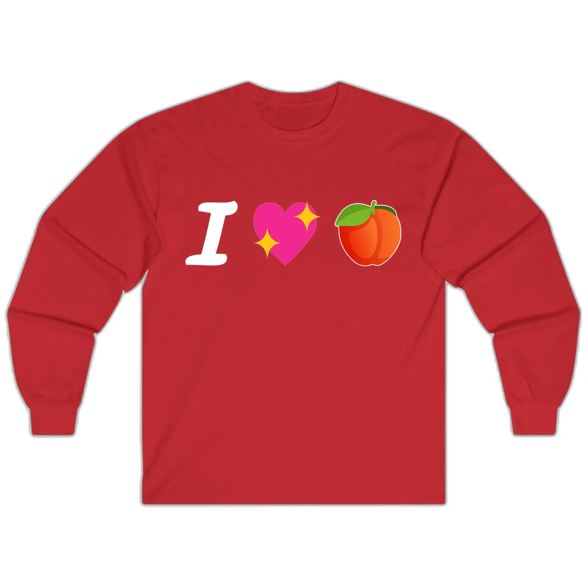 I Love Apples Long Sleeve in Red