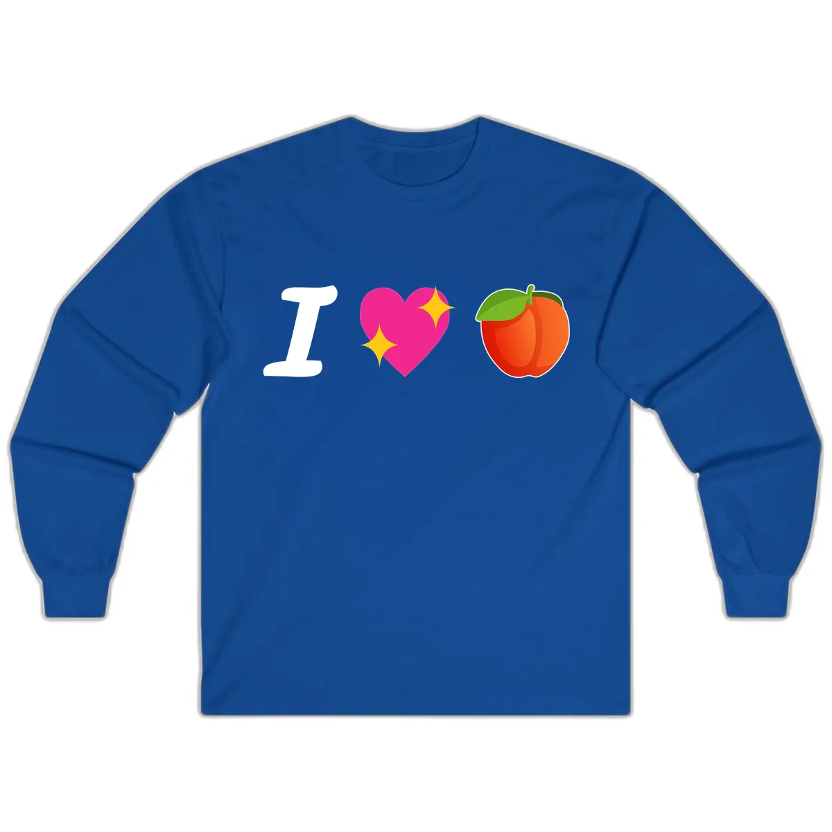 I Love Apples Long Sleeve in Royal