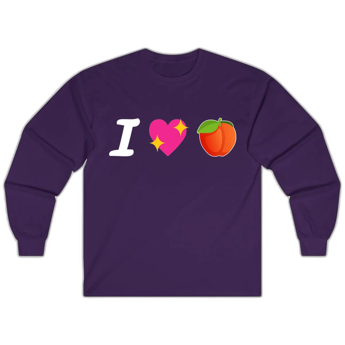 I Love Apples Long Sleeve in Purple