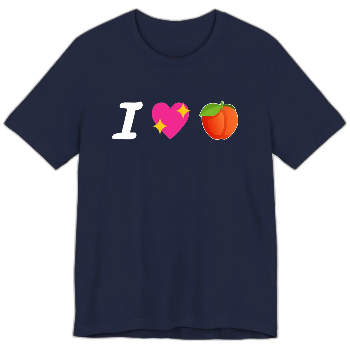 I Love Apples Premium T-Shirt in Navy