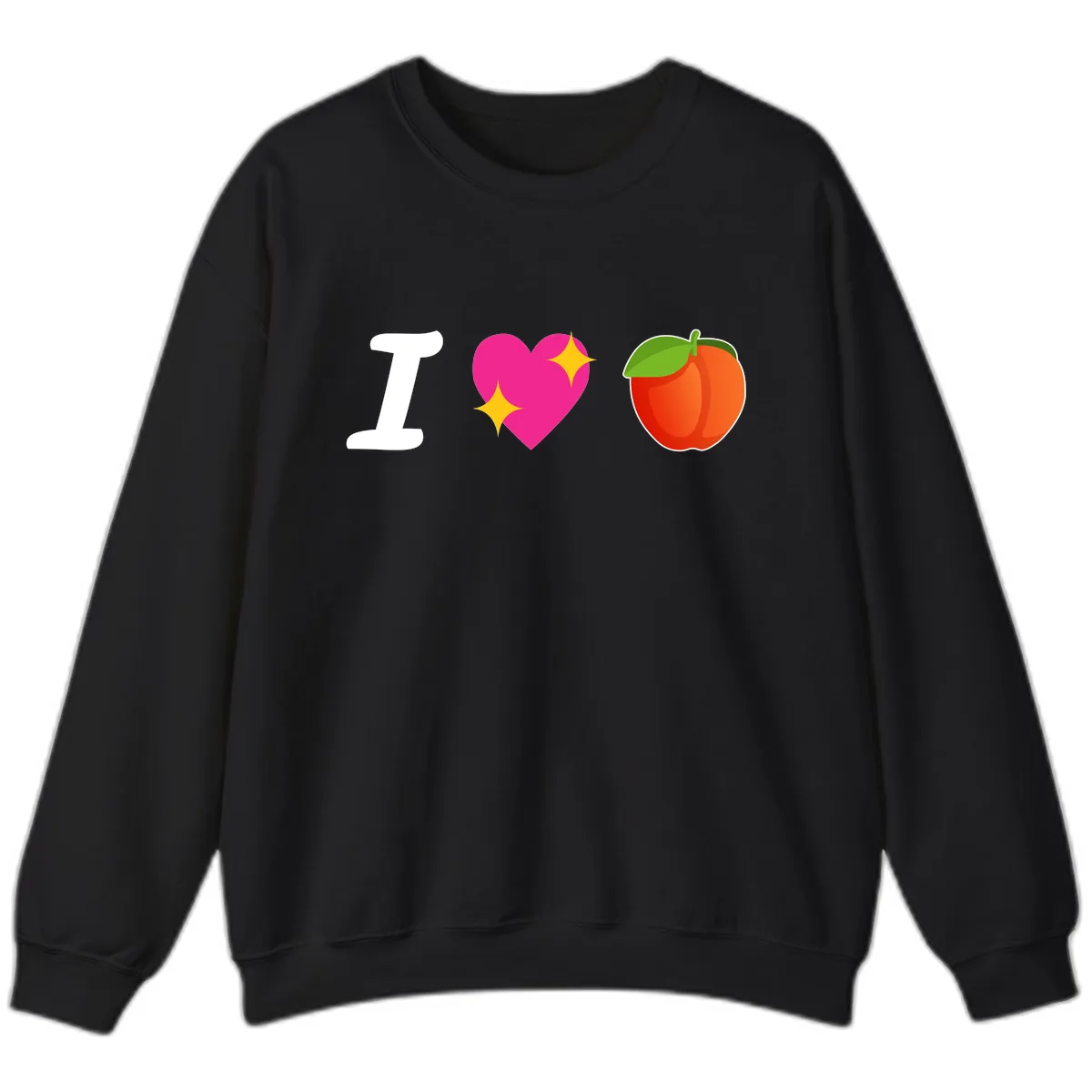 I Love Apples Sweatshirt in Black