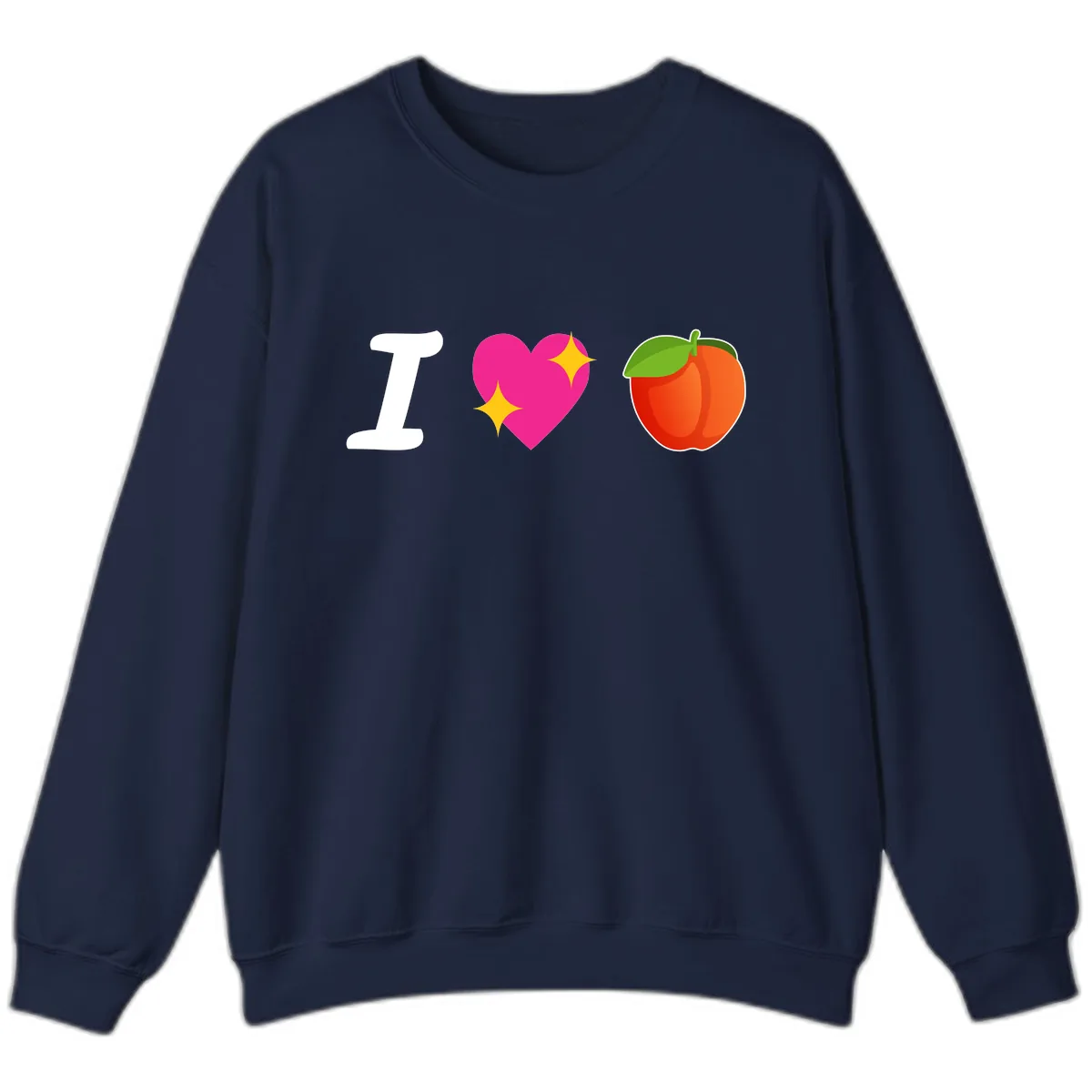 I Love Apples Sweatshirt in Navy