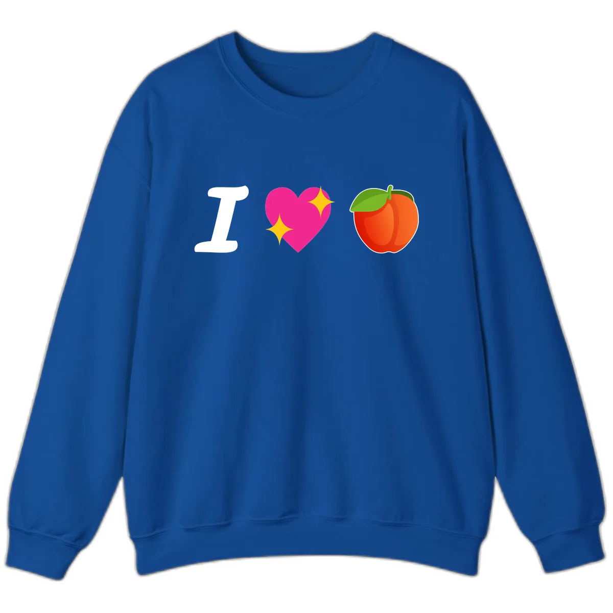 I Love Apples Sweatshirt in Royal