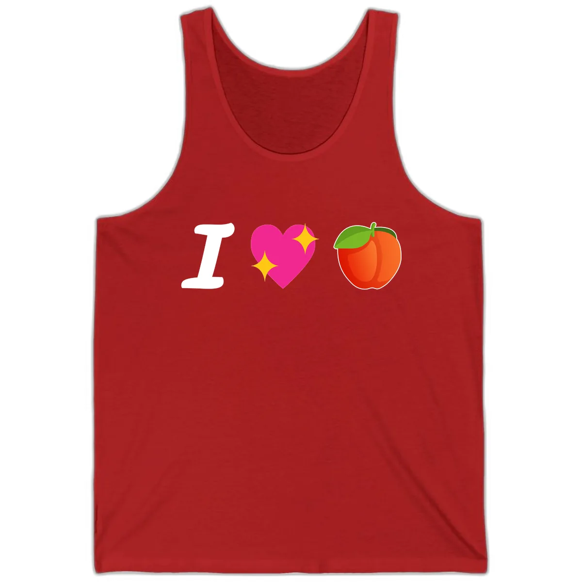 I Love Apples Tank in Red