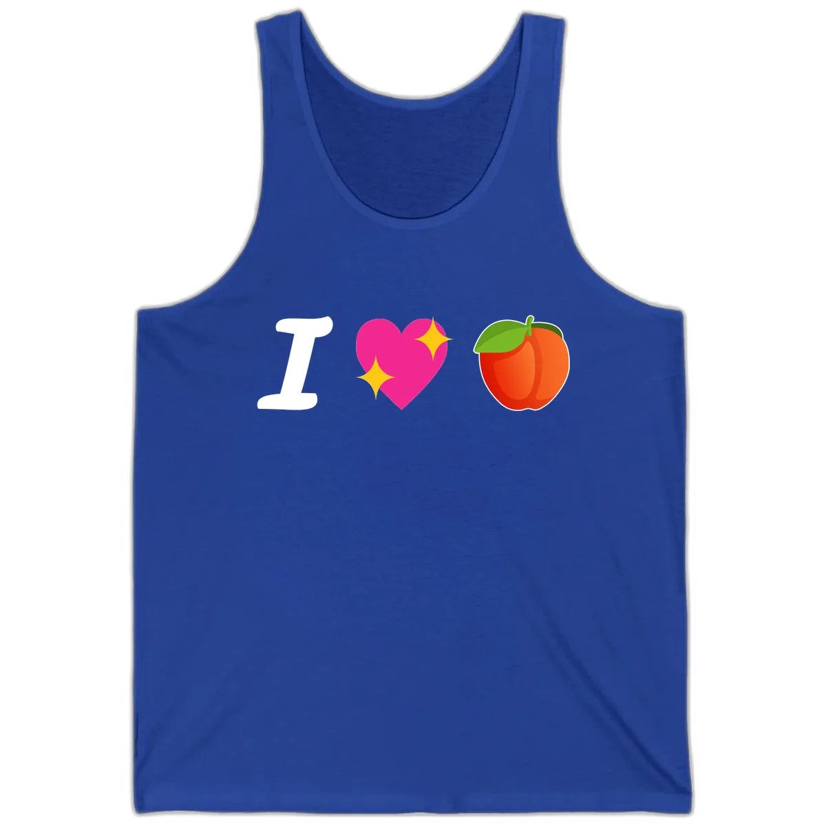 I Love Apples Tank in True Royal