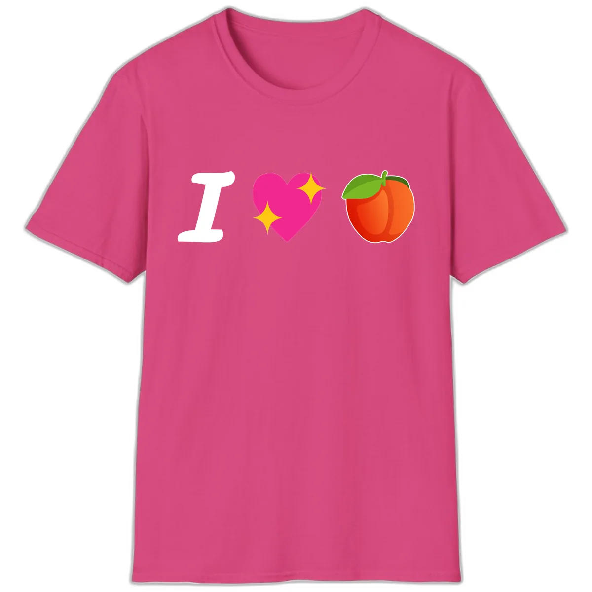 I Love Apples T-Shirt in Heliconia