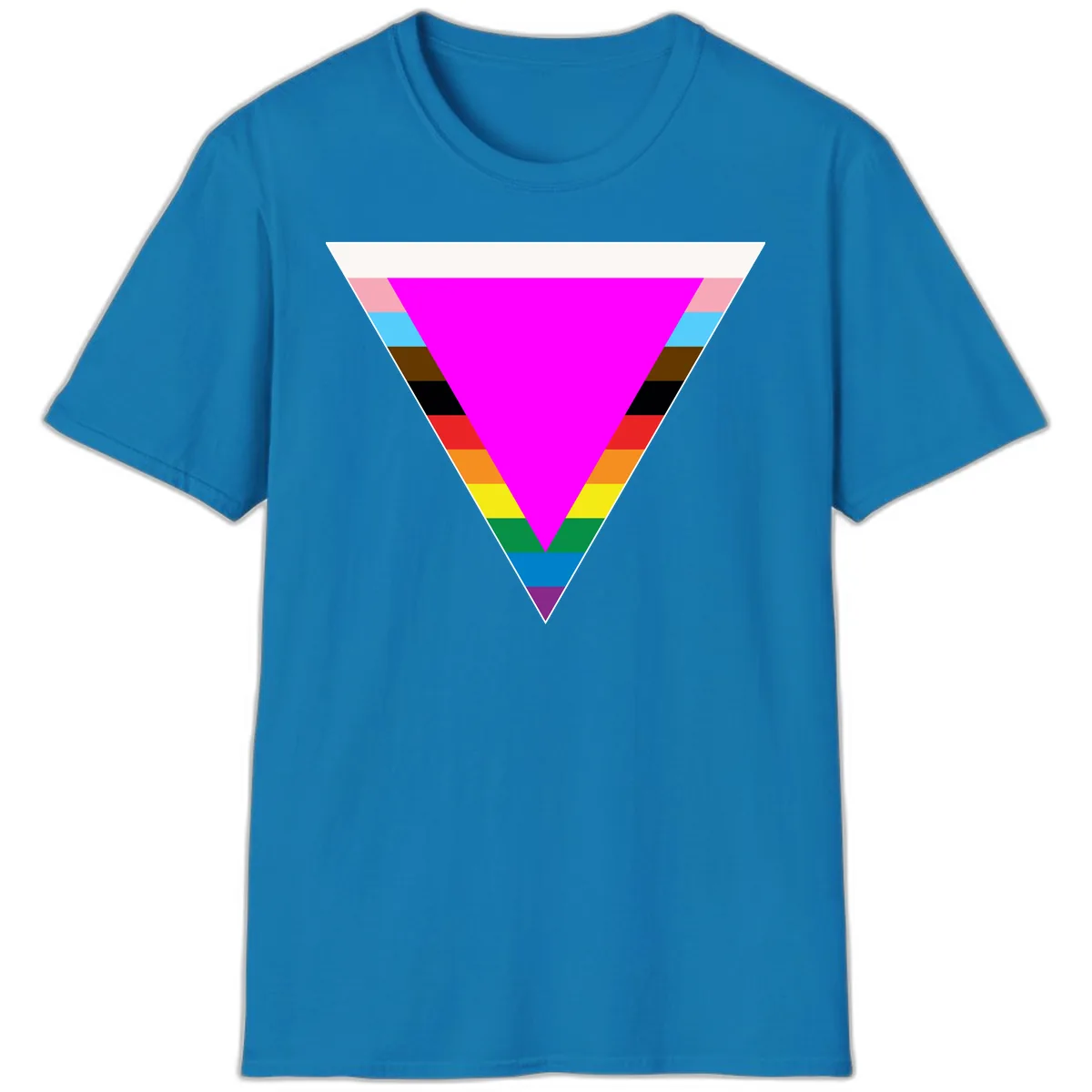 Rainbow Pride Triangle T-Shirt in Sapphire