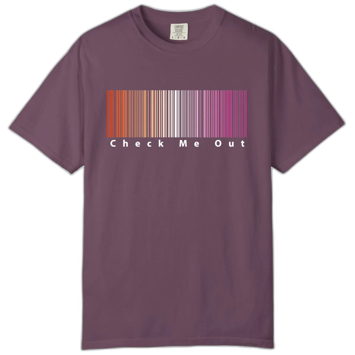 Check Me Out Pride Rainbow Comfort Color in Berry
