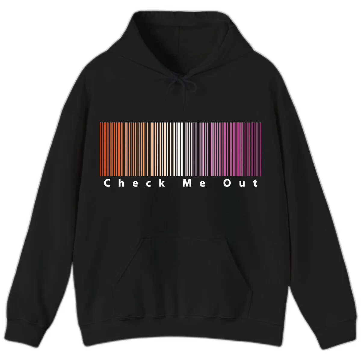 Check Me Out Pride Rainbow Hoodie in Black