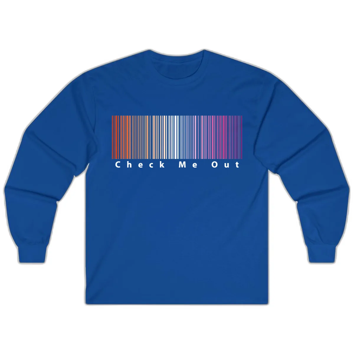 Check Me Out Pride Rainbow Long Sleeve in Royal