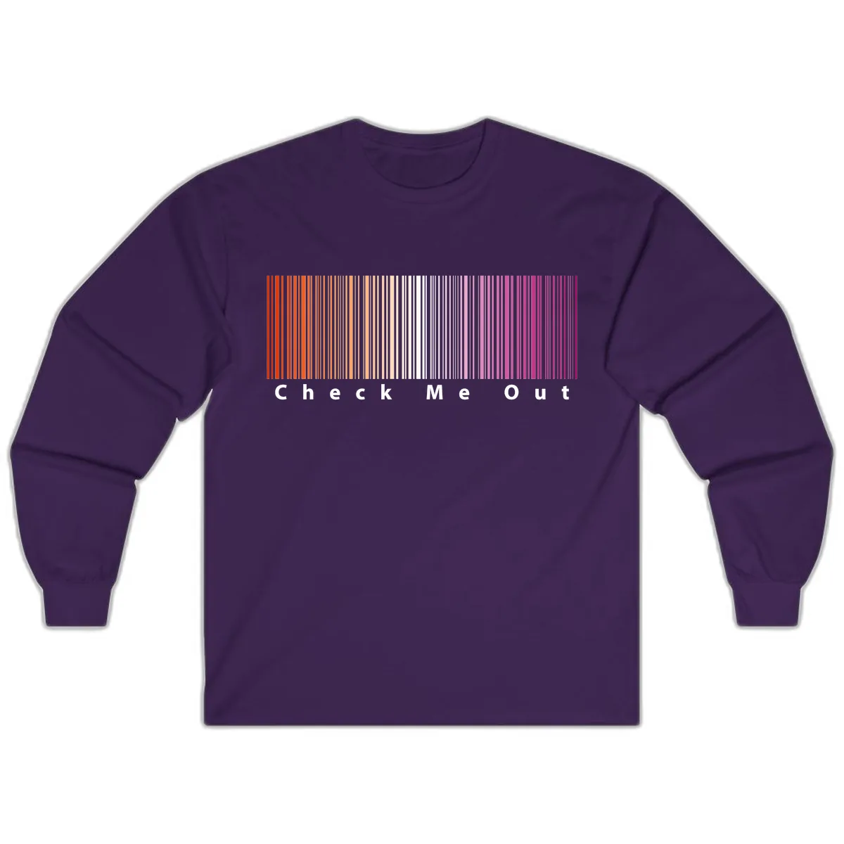 Check Me Out Pride Rainbow Long Sleeve in Purple