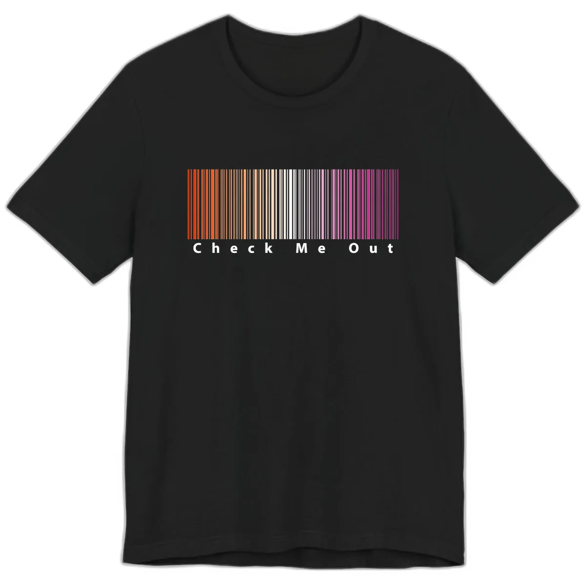 Check Me Out Pride Rainbow Premium T-Shirt in Black