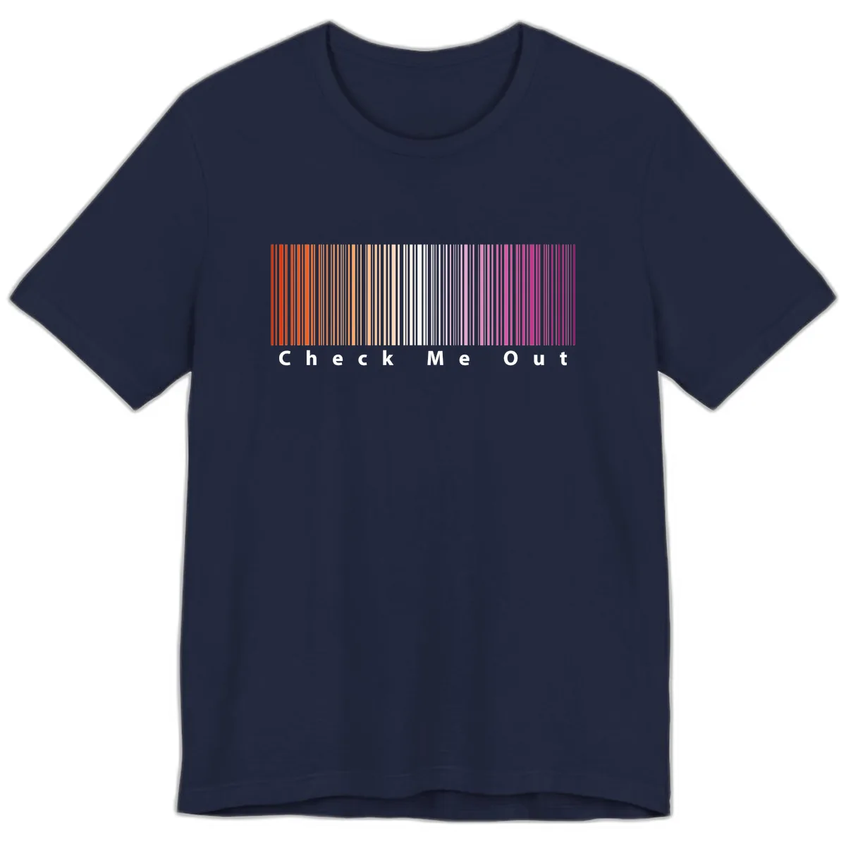 Check Me Out Pride Rainbow Premium T-Shirt in Navy