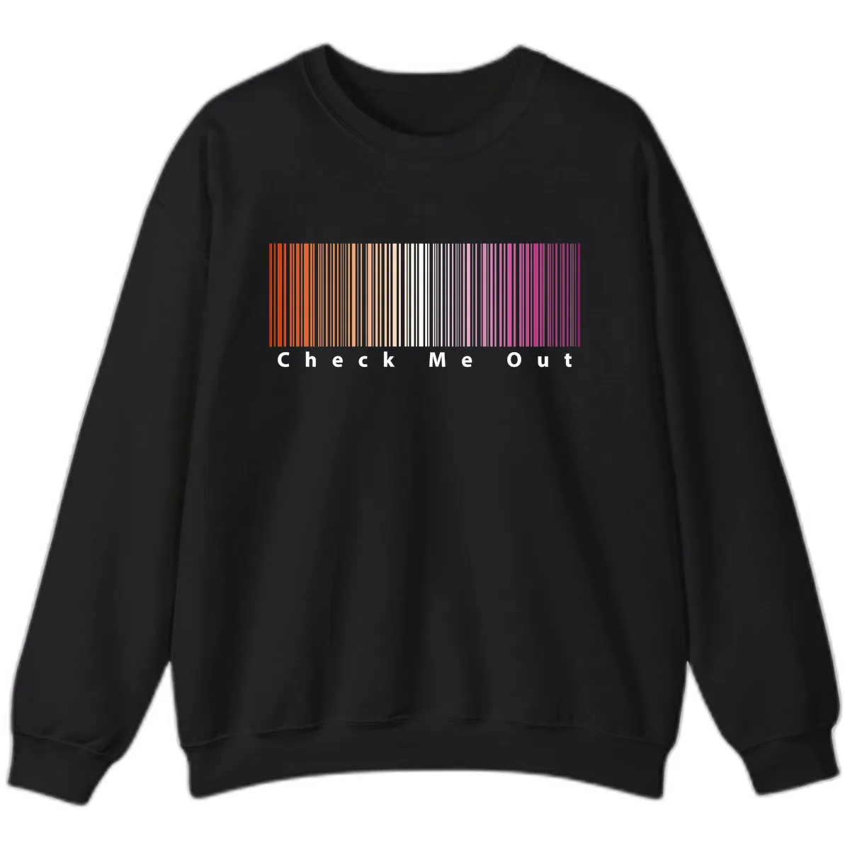 Check Me Out Pride Rainbow Sweatshirt in Black