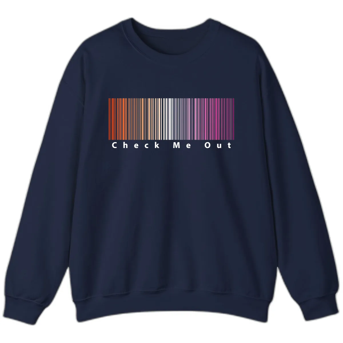 Check Me Out Pride Rainbow Sweatshirt in Navy