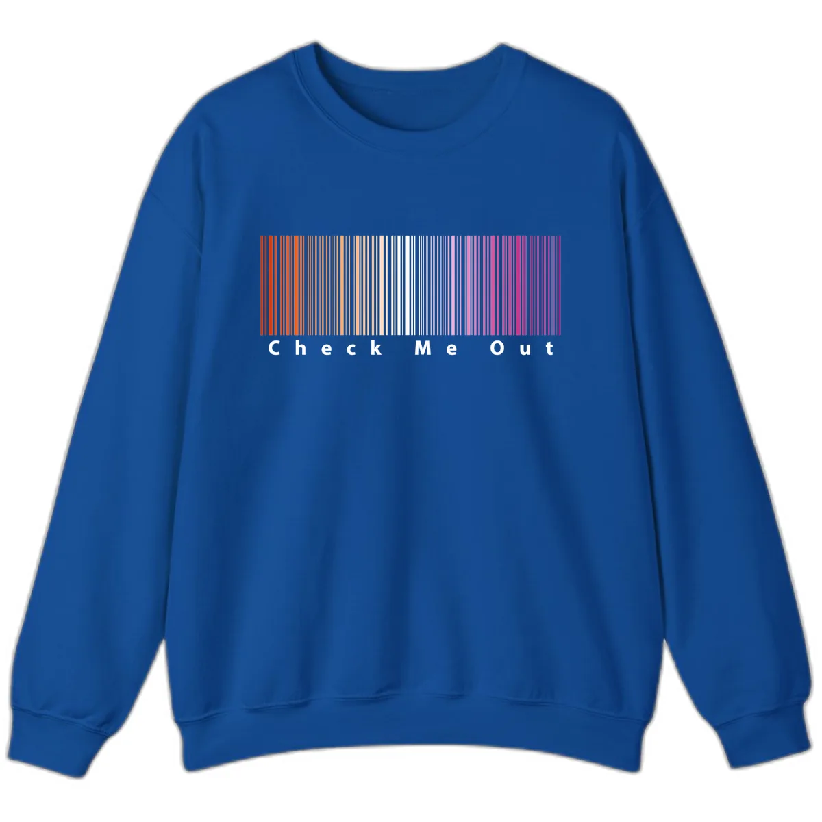 Check Me Out Pride Rainbow Sweatshirt in Royal