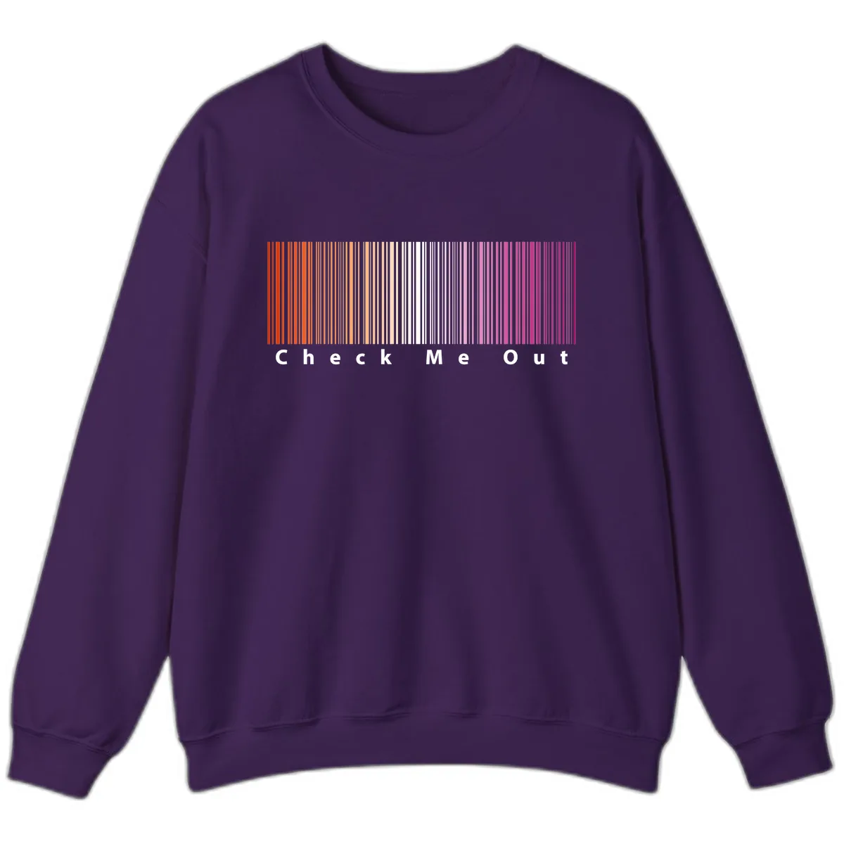 Check Me Out Pride Rainbow Sweatshirt in Purple