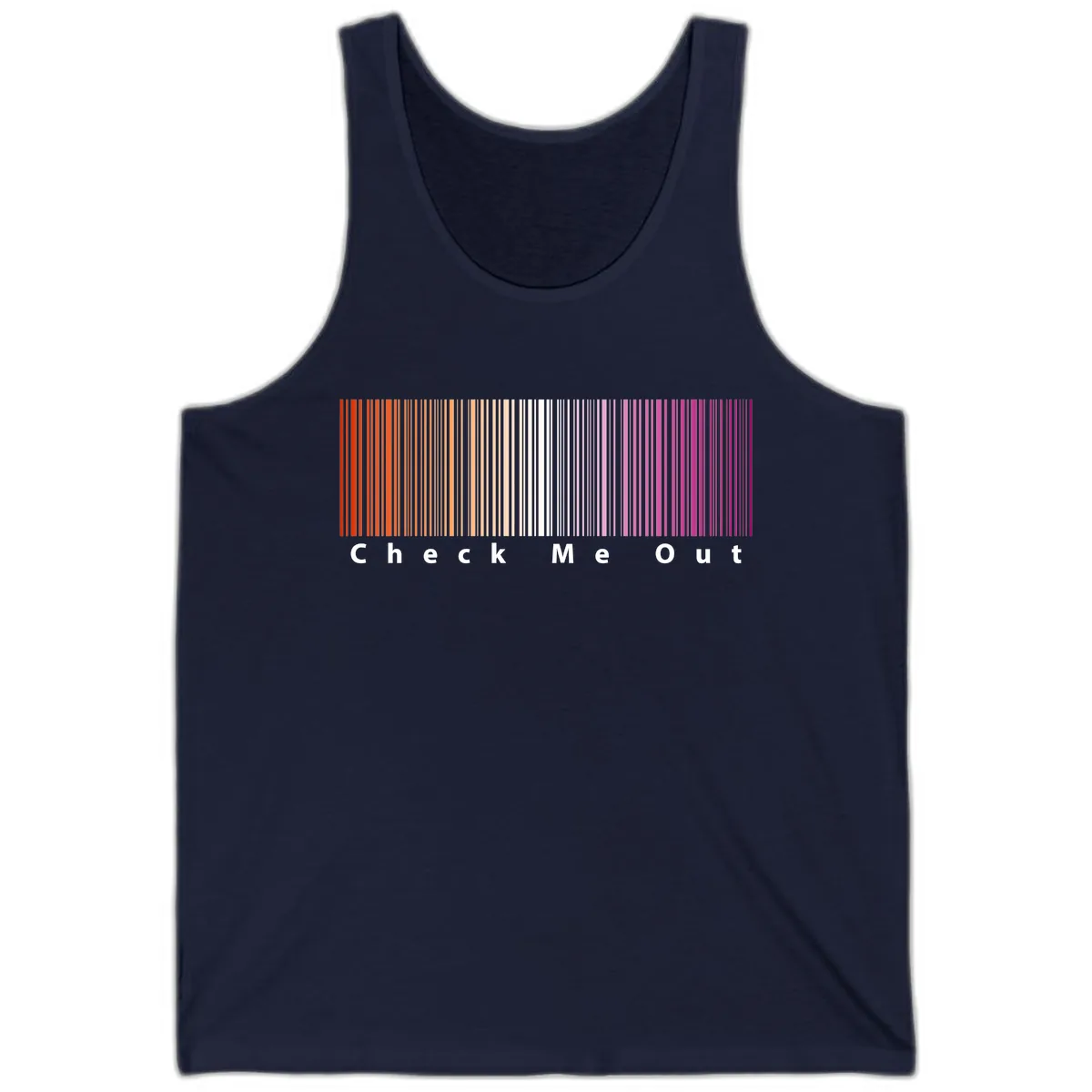 Check Me Out Pride Rainbow Tank in Navy