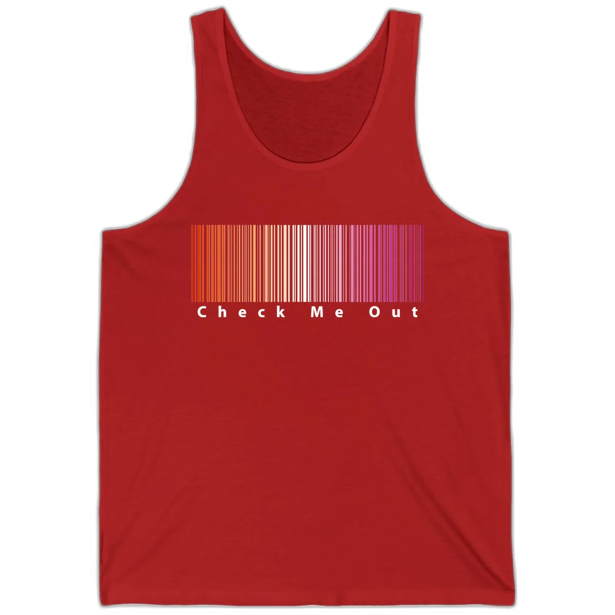 Check Me Out Pride Rainbow Tank in Red