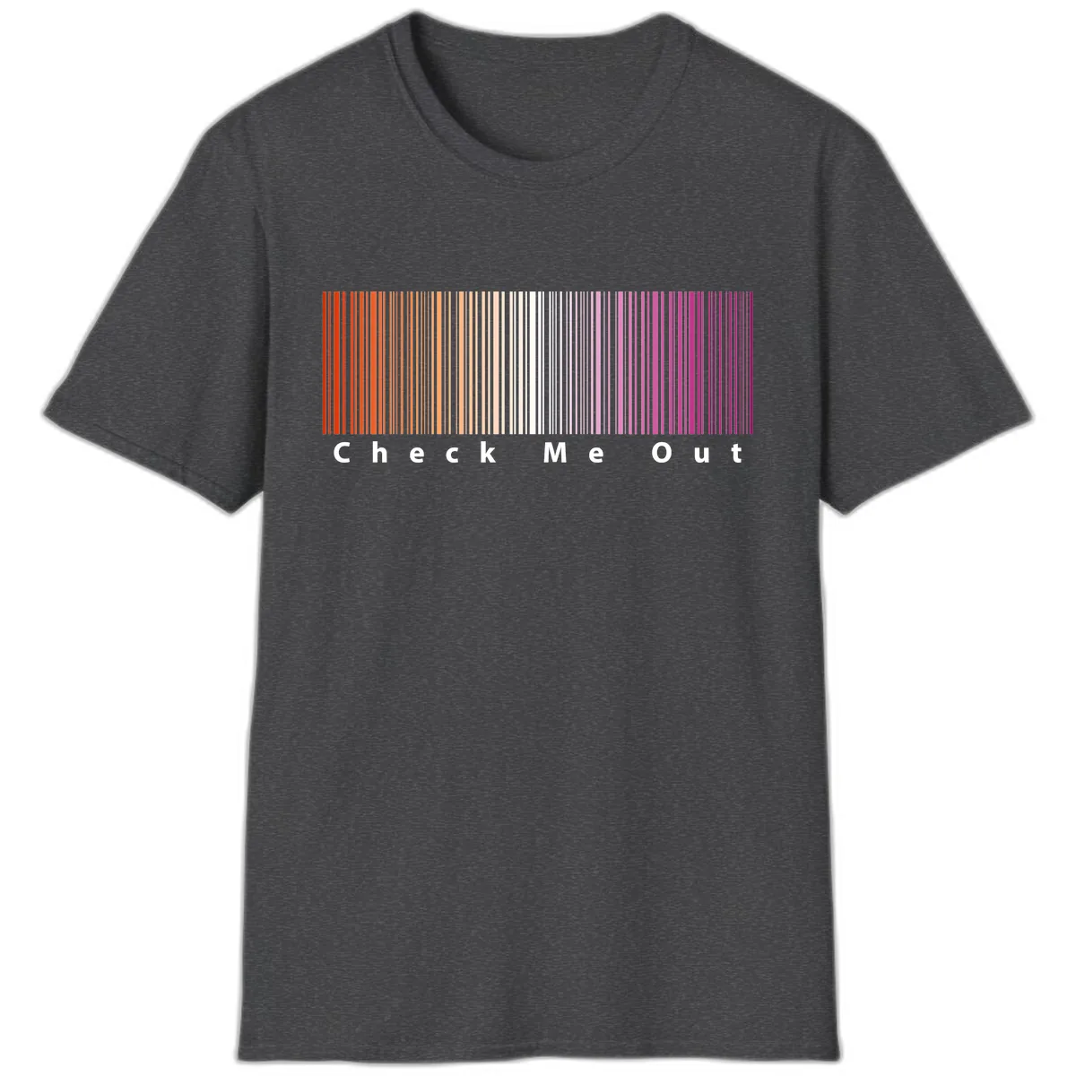 Check Me Out Pride Rainbow T-Shirt in Dark Heather