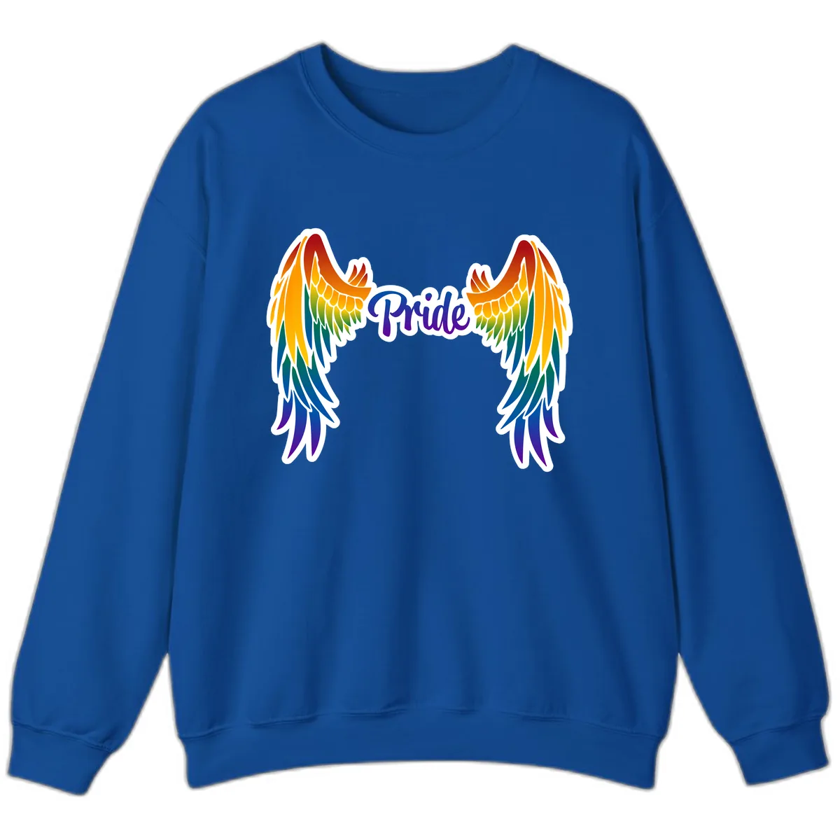 Rainbow Wings Pride Sweatshirt in Royal