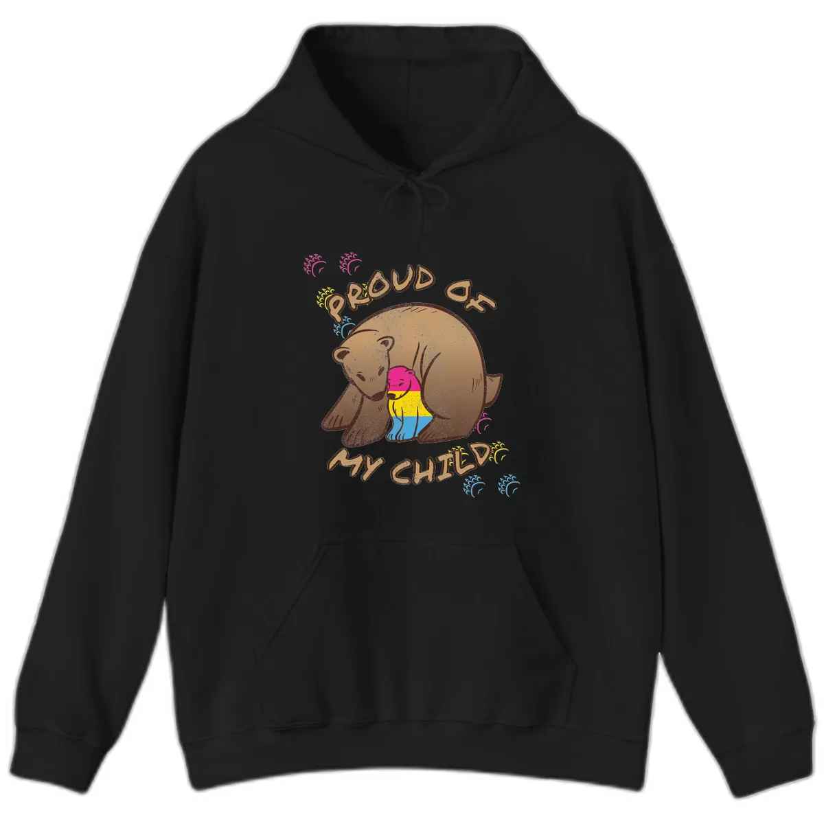 Proud As My Child Hoodie in Black