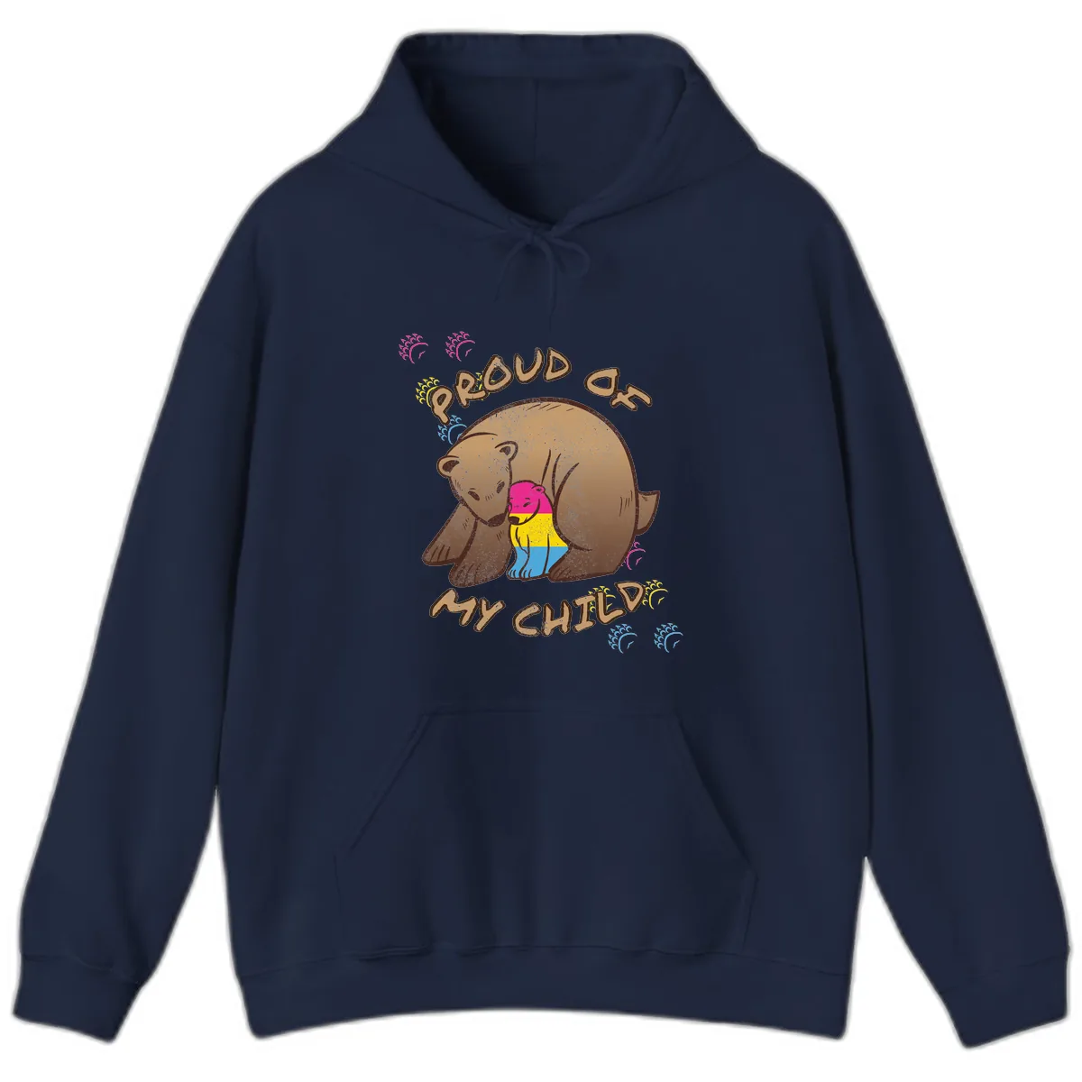 Proud As My Child Hoodie in Navy