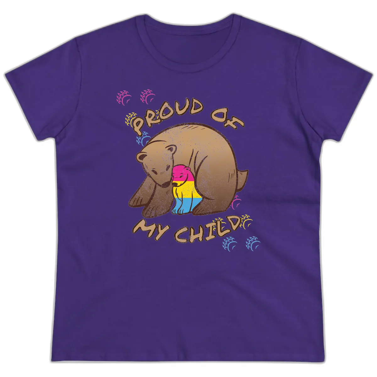 Proud As My Child Ladies Tee in Purple