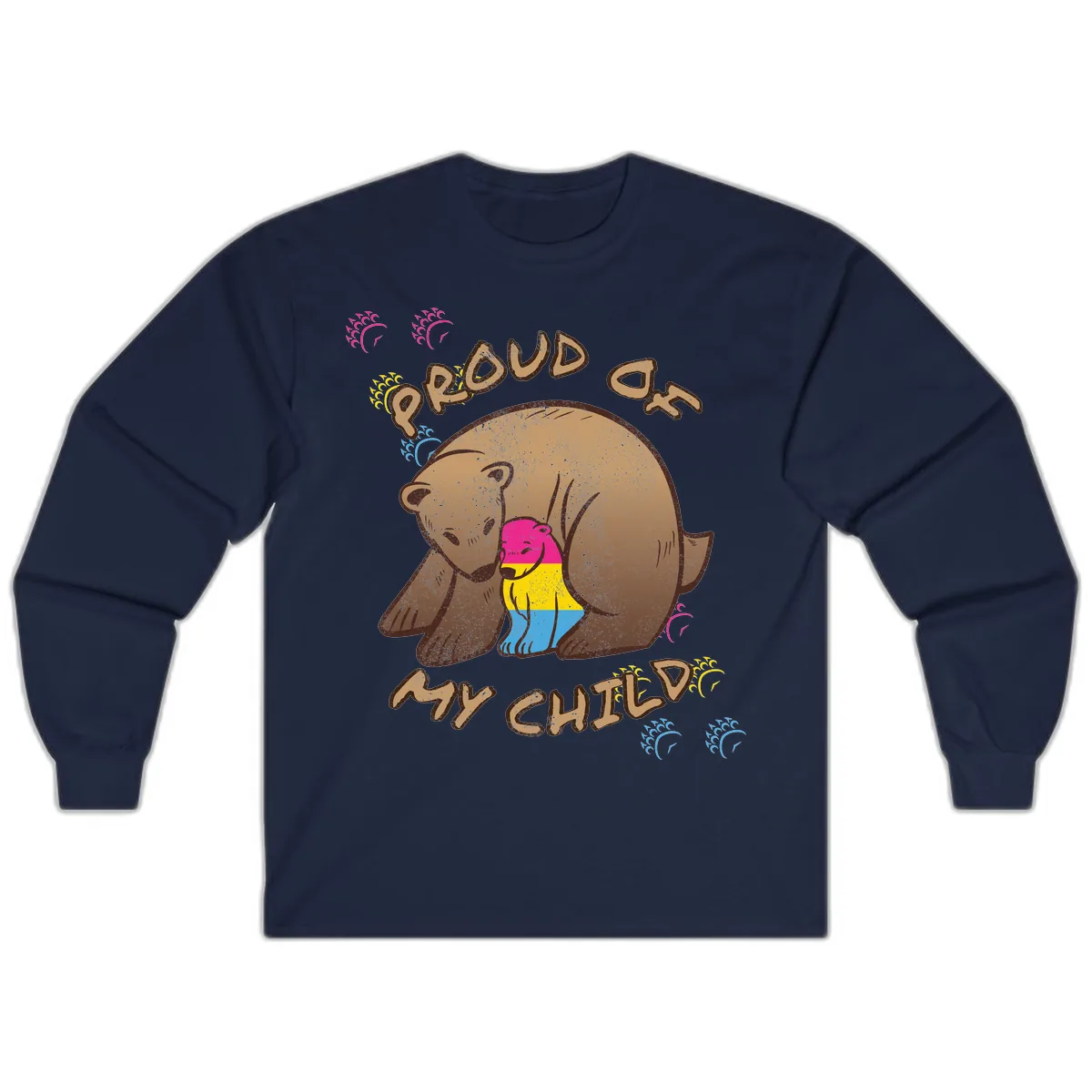 Proud As My Child Long Sleeve in Navy