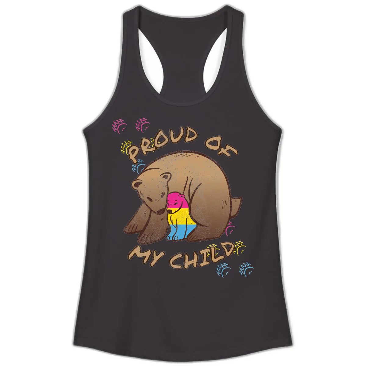 Proud As My Child Ladies Tank in Black