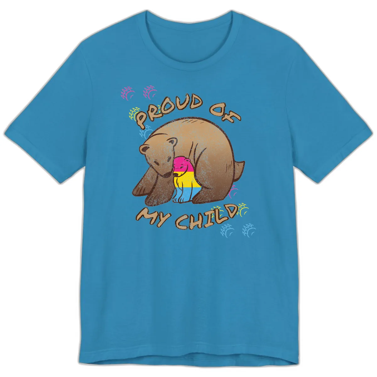 Proud As My Child Premium T-Shirt in Aqua