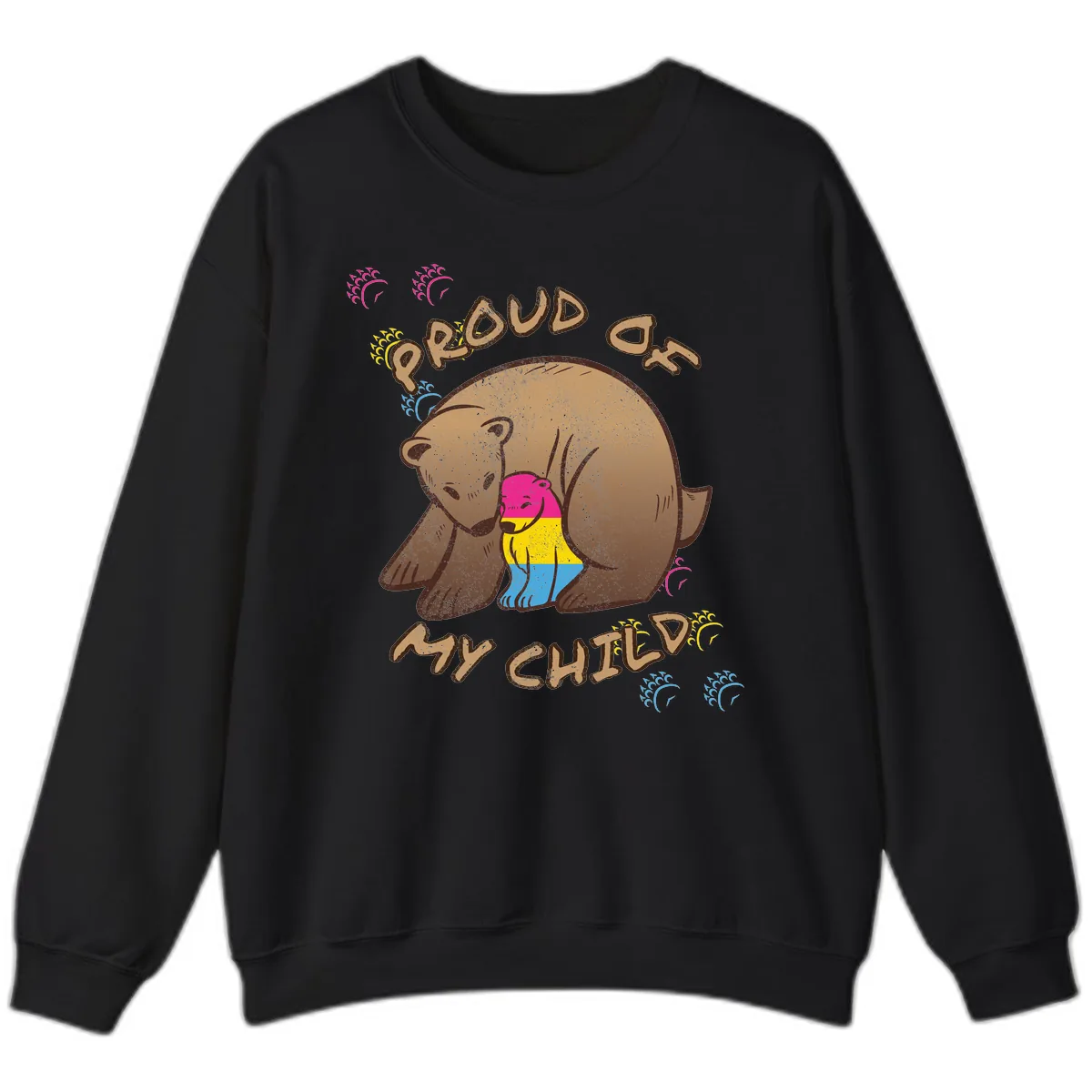 Proud As My Child Sweatshirt in Black