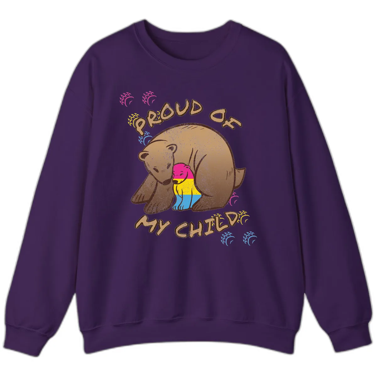 Proud As My Child Sweatshirt in Purple