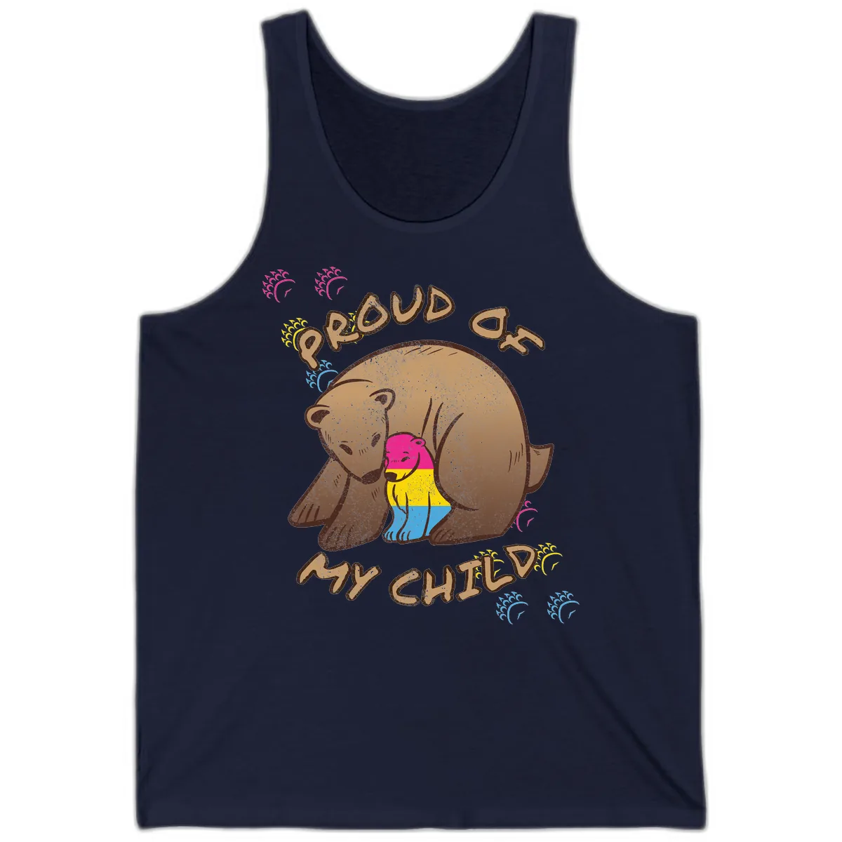 Proud As My Child Tank in Navy